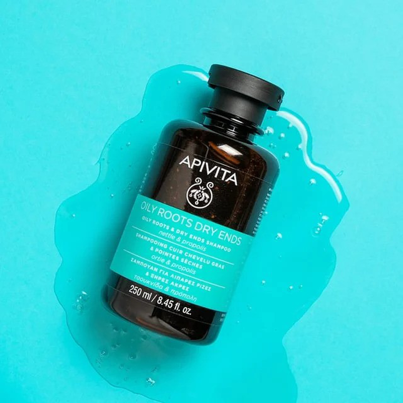 Product image: Apivita oily roots & dry ends shampoo nettle & propolis x 250mg-null