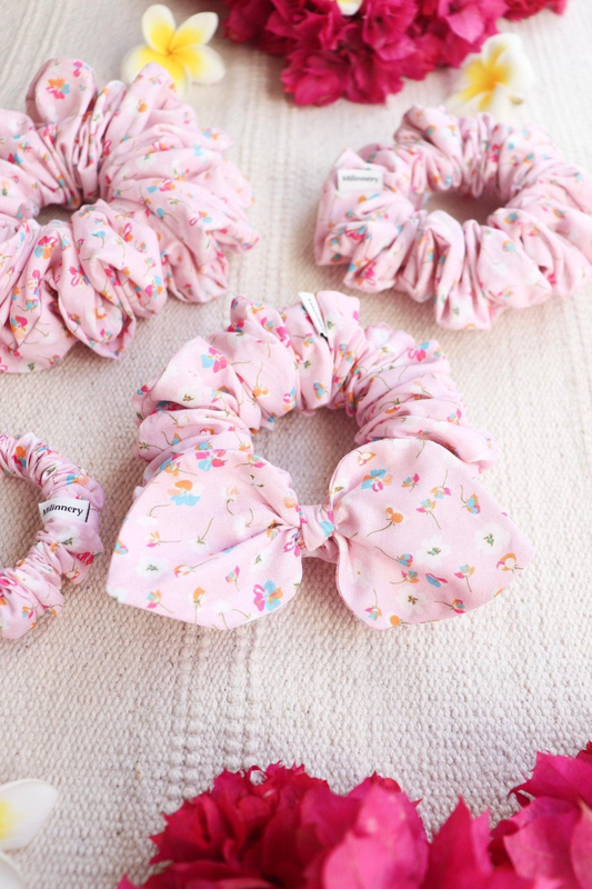 Vanessa mini bow scrunchie, , medium-null