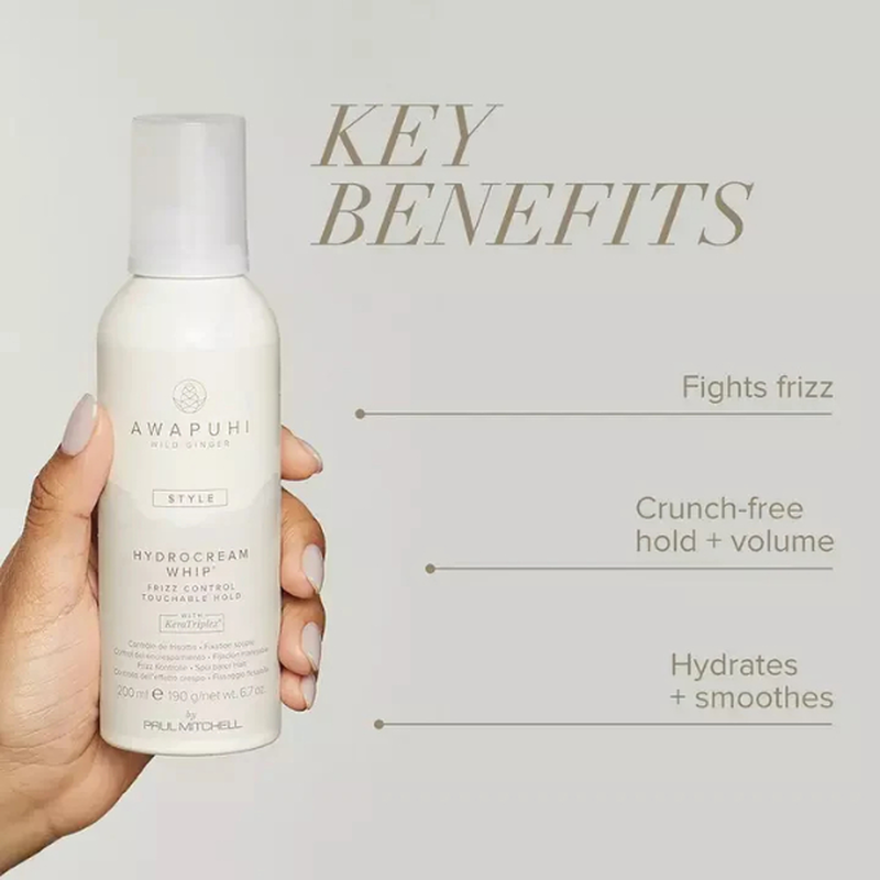 Hydrocream whip® frizz control and touchable hold 200ml, , medium-null