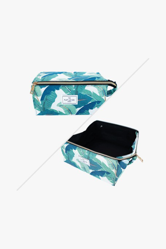 Makeup box bag tropical leaves, , medium image number null