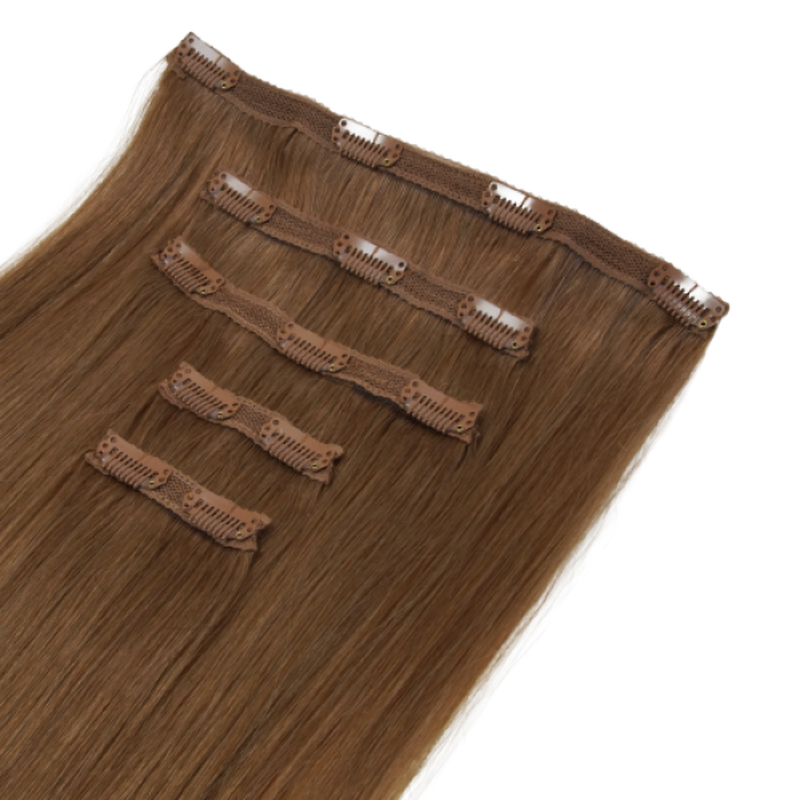 Clip in 5 pcs classic 50-52cm 6/gingerbread, , medium image number null