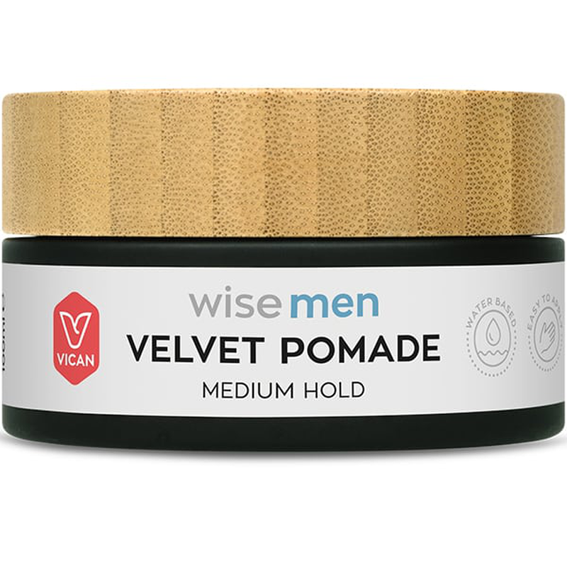 Vican | wise men velvet pomade medium hold &pi;&omicron;&mu;ά&delta;&alpha; &mu;&alpha;&lambda;&lambda;&iota;ώ&nu; | 100ml, , medium-null