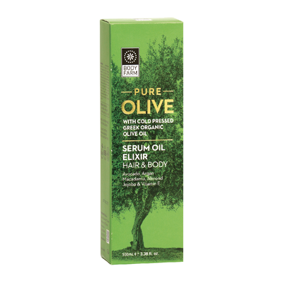 Bodyfarm pure olive serum oil elixir 100ml, , medium