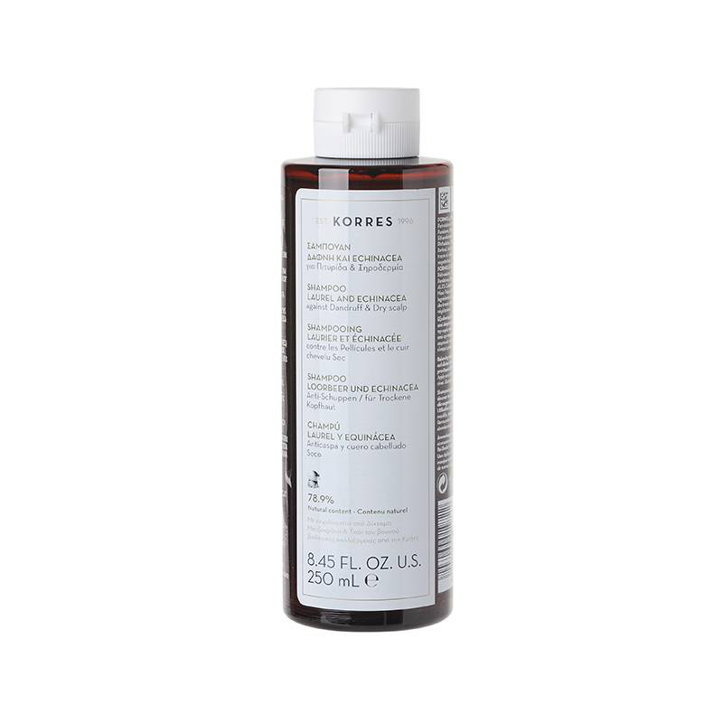 Korres shampoo against dandruff & dry scalp with laurel & echinacea 250ml-null