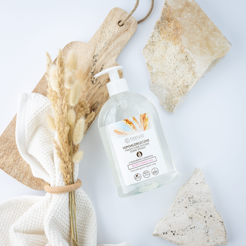 Hypoallergenic liquid soap with wheat extract for sensitive skin, , medium-null