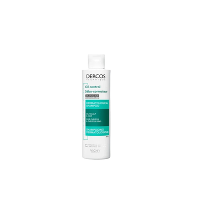 Vichy dercos oil control advanced action shampoo for oily hair - 200ml, , medium