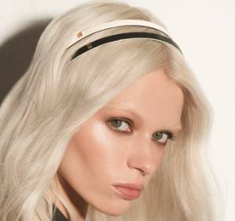 Balmain small acetate headband tortoise, , medium image number null