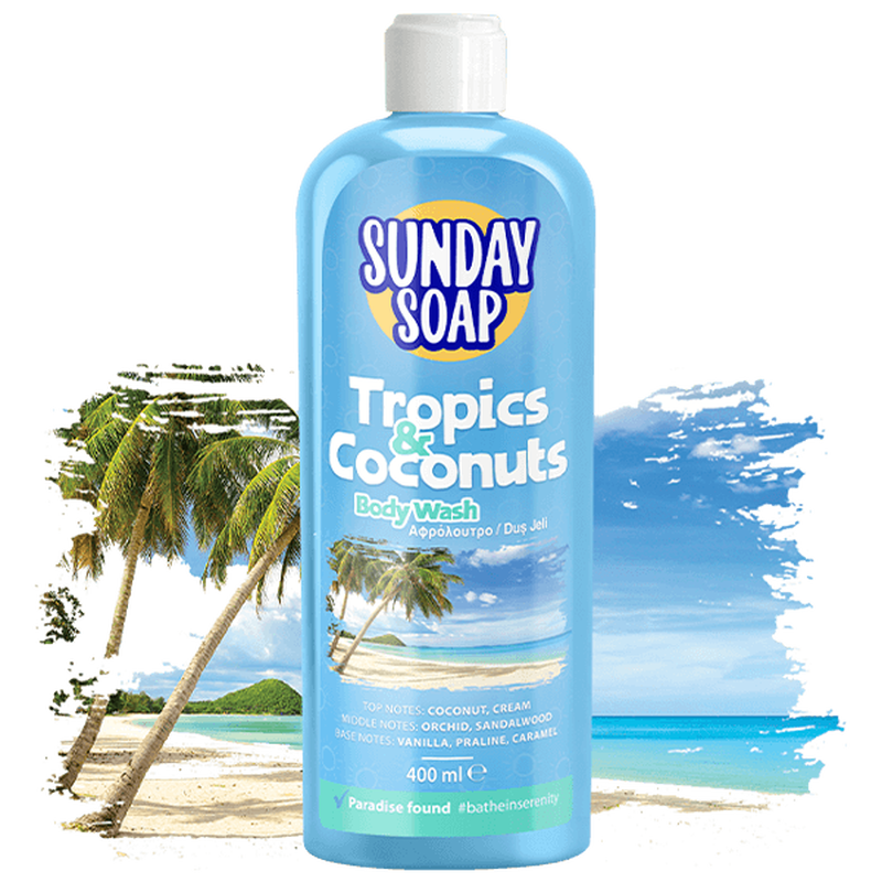 Tropics & coconuts body wash (beach collection)-null