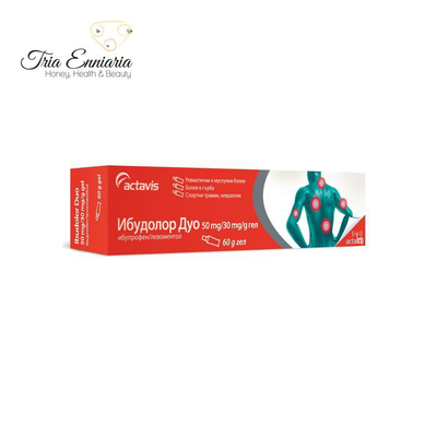Muscle and rheumatic pain-ibudolor duo gel, 60 g, actavis