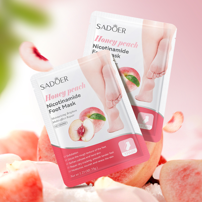 Sadoer honey peach nicotinamide foot mask