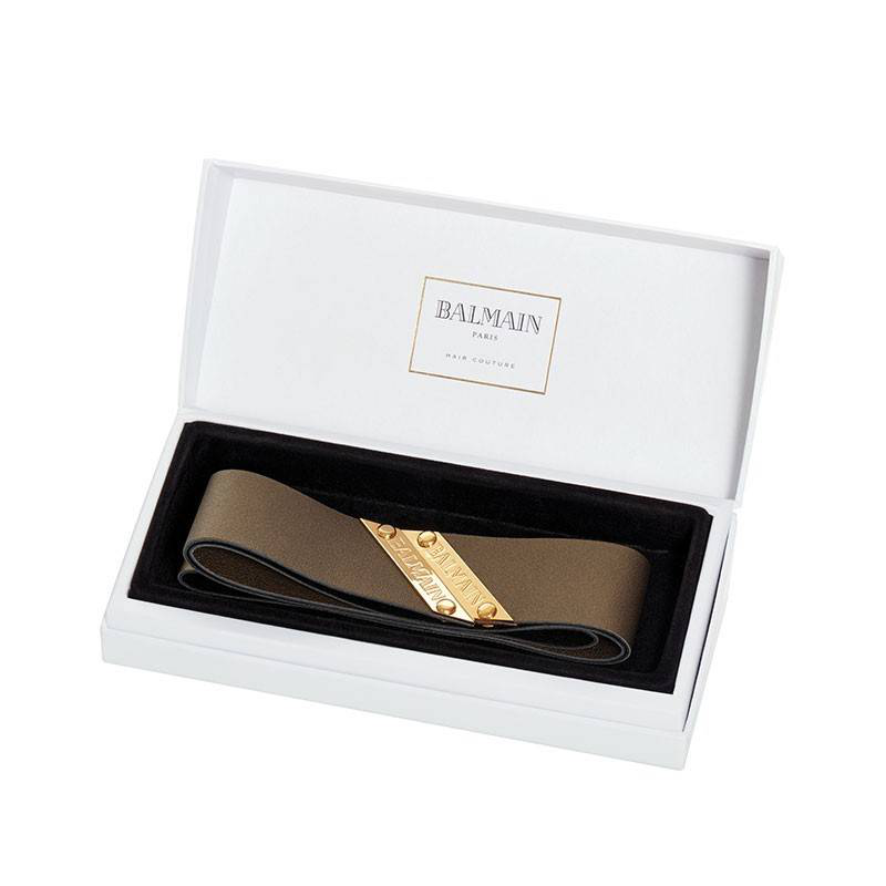 Balmain Genuine leather headband bronze, , medium image number null