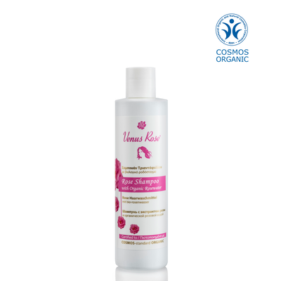 Venus Rose Σαμπουάν με βιολογικό ροδόσταγμα 250ml