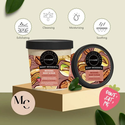 Sersanlove reviving body scrub – almond & honey milk