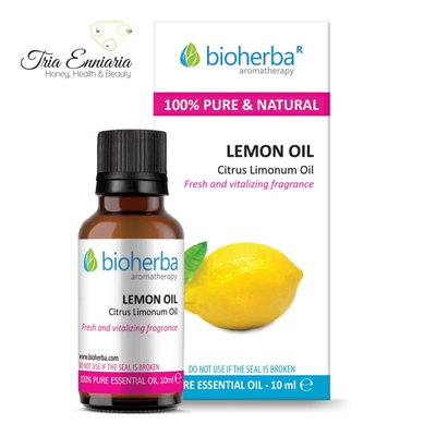 Lemon, pure еssential oil, 10 ml, bioherba