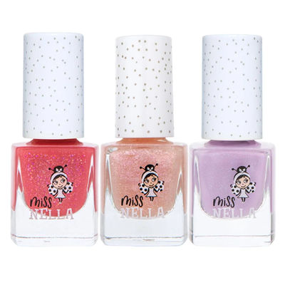 Miss nella nail polish 3 pack - assorted colours