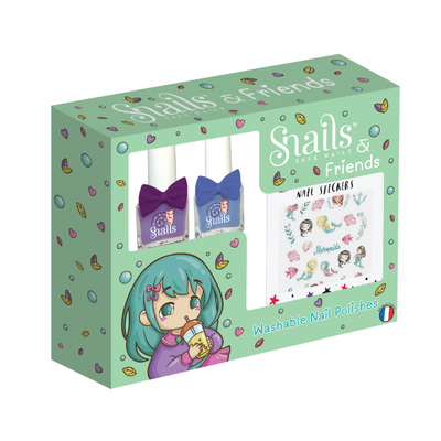 Snails washable nail polishes green, , medium