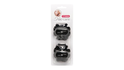 Titania black hair clip medium 2 pieces 7950, , medium