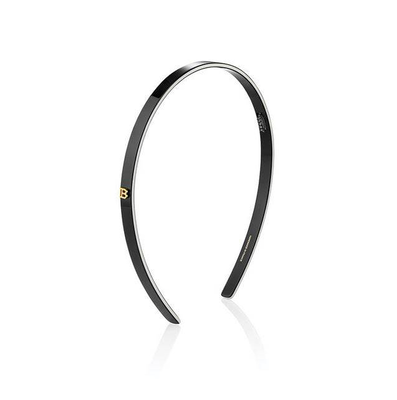 Balmain small acetate headband black/white