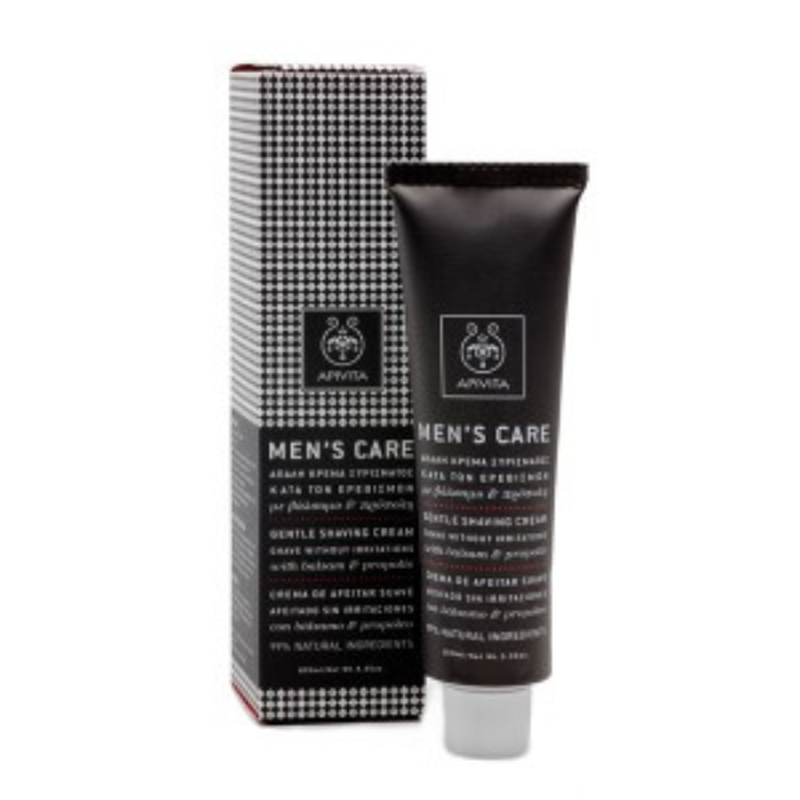 Apivita men's Gentle shaving cream 100ml, , medium-null