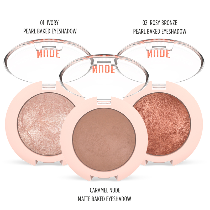 Nude look matte & pearl baked eyeshadow gr-null