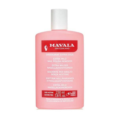 Mavala extra mild nail polish remover acetone free x 100ml pink