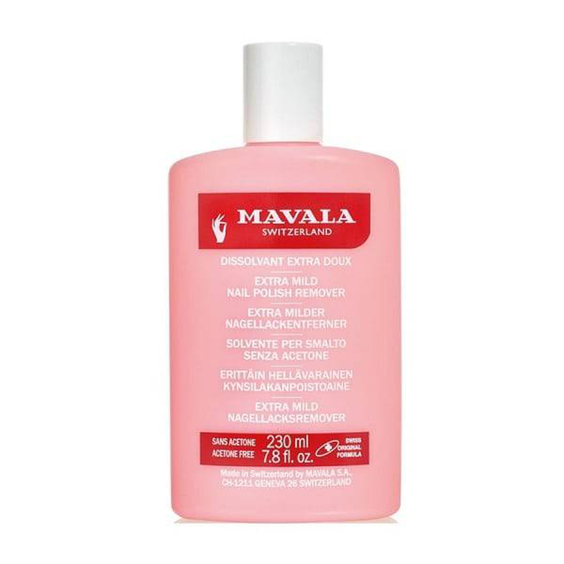 Mavala extra mild nail polish remover acetone free 100ml pink, , medium image number null
