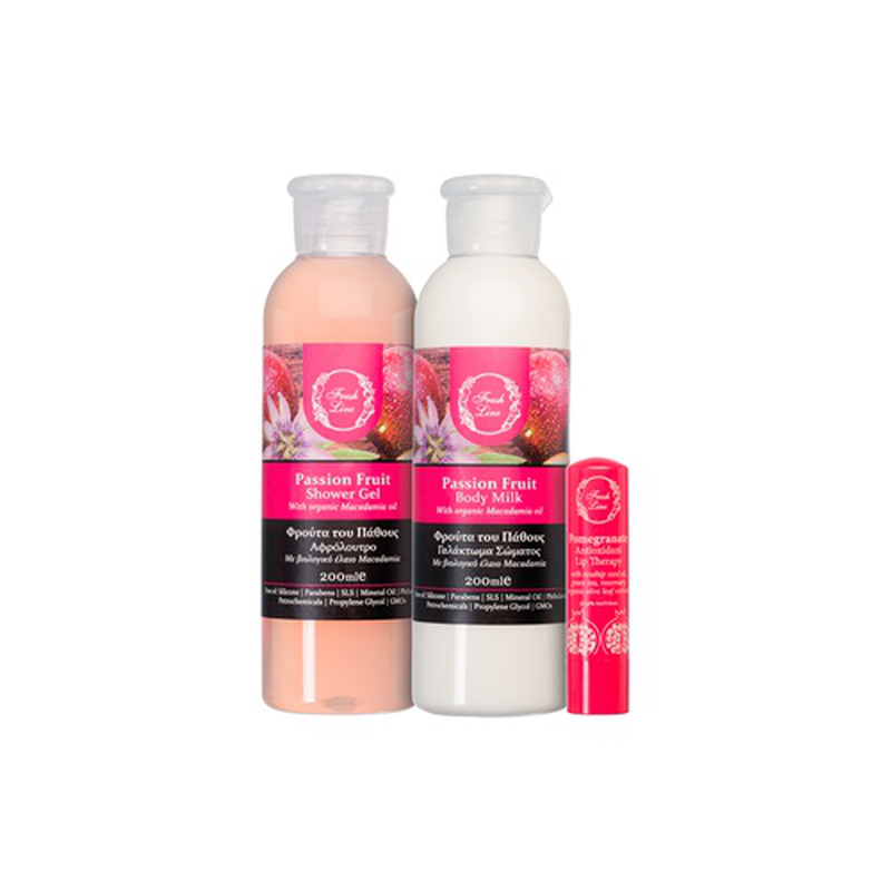 Passion fruit body & lip care set 3pcs., , medium image number null