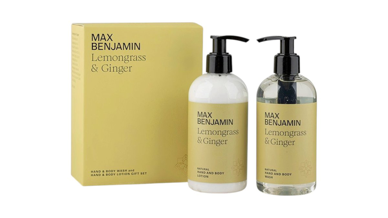 Max benjamin | set | lemongrass & ginger | hand and body wash & lotion, , medium-null