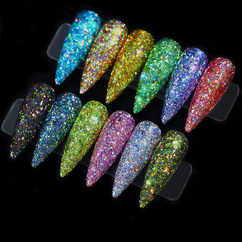 Glitter pack of 12 - coloured, , medium-null