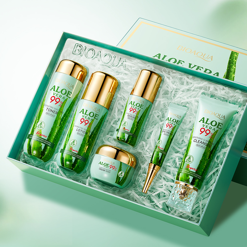 Product image: Bioaqua aloe vera 99% moisturizing skincare set, , medium-null