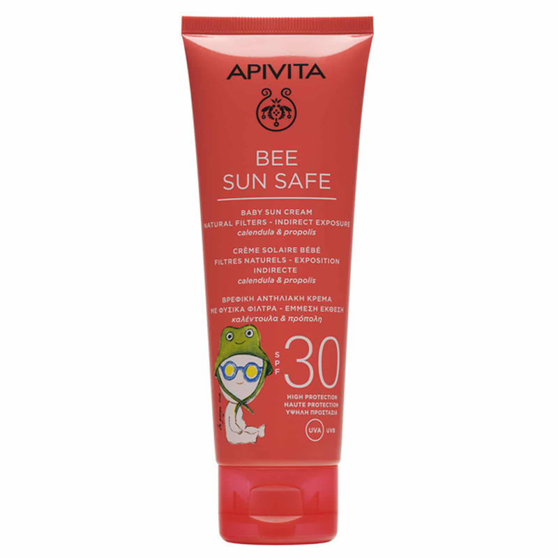 Apivita bee sun safe baby sun cream natural filters indirect exposure SPF 30 100 ml-null
