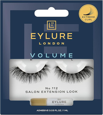 Eylure volume & curl - salon extension look no 112 false lashes, , medium
