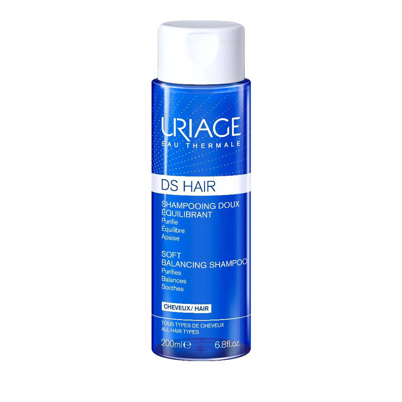 Uriage ds hair soft balancing shampoo - soothes, purifies, balancing - for all hair types 200 ml image number null