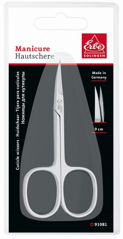 Erbe cuticle scissors curved 9cm, , medium image number null
