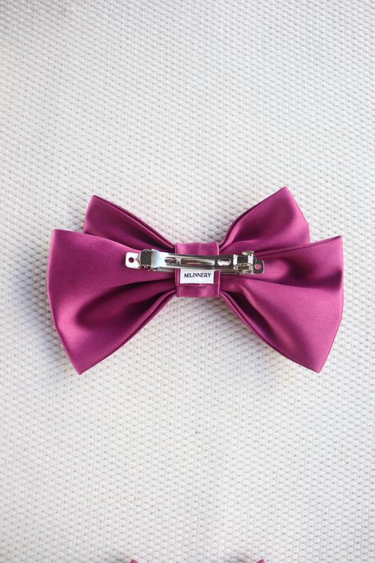Alumea medium hair bow clip, , medium-null