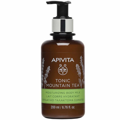 Apivita tonic mountain tea, body milk 200ml, , medium