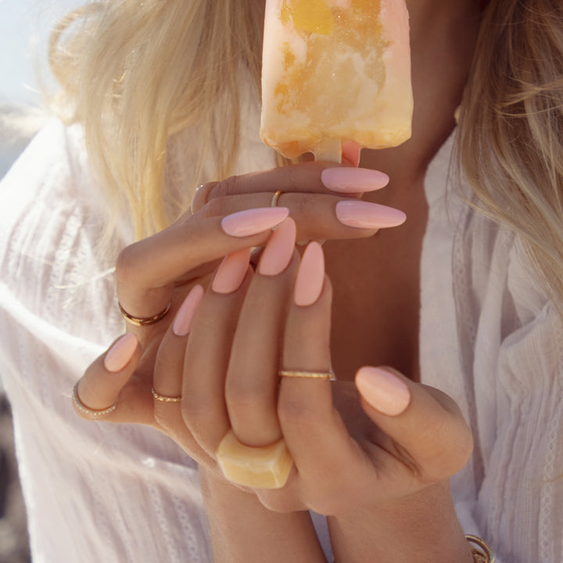 No.302 peach sorbet nail polish, , medium-null