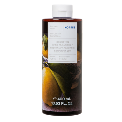 Korres basil lemon body cleanser 400ml, , medium
