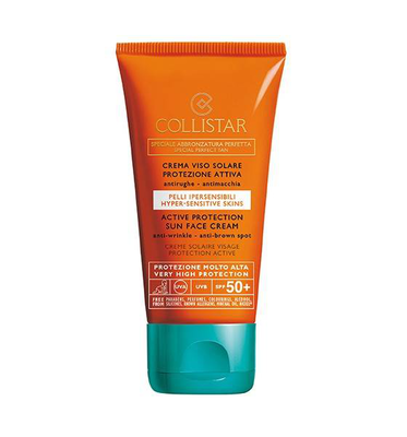 Collistar active protection sun face cream SPF50+ 50ml, , medium