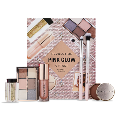 Revolution pink glow get the look gift set