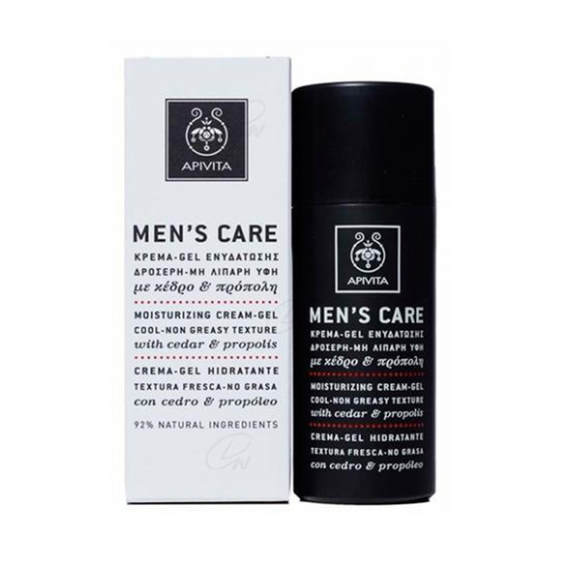 Apivita men's moisturizing cream-gel 50ml, , medium-null
