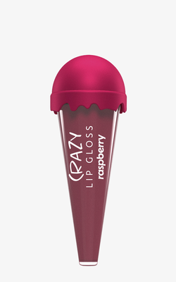 Hiskin crazy lip gloss raspberry 6ml, , medium