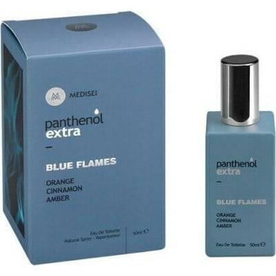 Panthenol extra blue flames orange cinnamon amber men eau de toilette spray 50ml, , medium