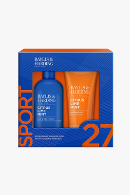 Citrus, lime & mint mens shower set