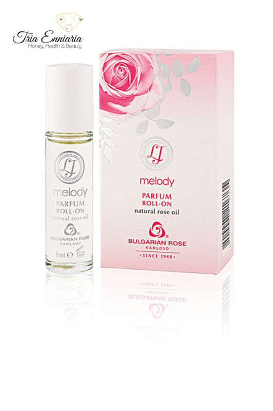 Perfume roll-on, melody, 9 ml, bulgarian rose, , medium-null
