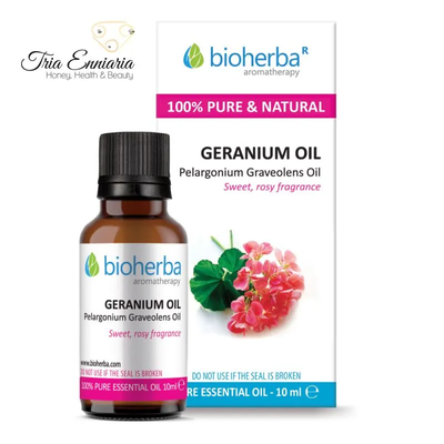 Geranium, pure essential oil, 10 ml, bioherba, , medium