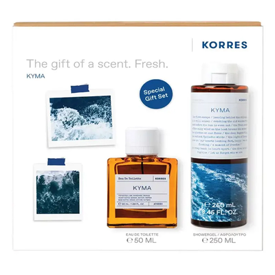 Korres set &kappa;&upsilon;&mu;&alpha; &mu;&epsilon; &alpha;&nu;&delta;&rho;&iota;&kappa;ό eau de toilette 50 ml + kyma shower gel &alpha;&phi;&rho;ό&lambda;&omicron;&upsilon;&tau;&rho;&omicron; 250 ml, , medium