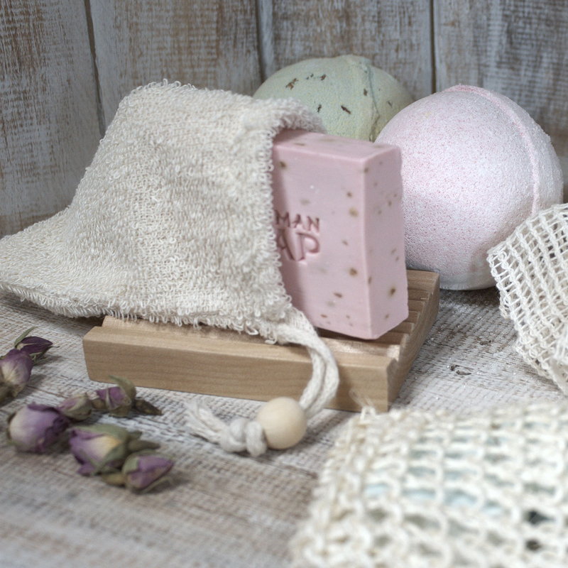 Nature soap bag - bamboo, , medium-null