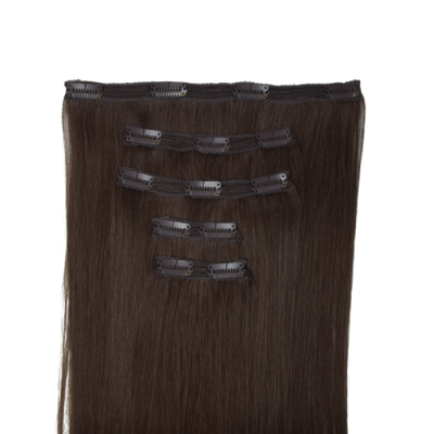 Clip in 5 pcs classic 50-52cm 4/choco brownie, , medium