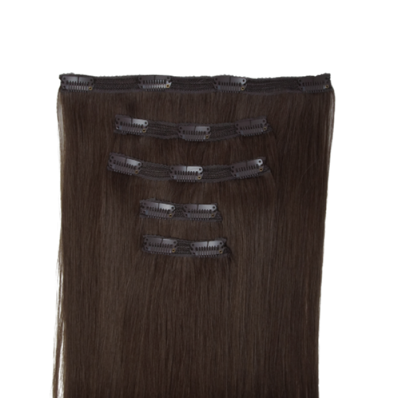Product image: Clip in 5 pcs classic 50-52cm 4/choco brownie, , medium-null